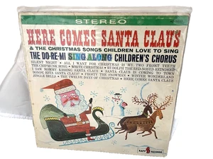 RARE  HERE COMES SANTA CLAUS LP KL1154 Vintage 1964 VG Vinyl /Fair Cover - Bild 1 von 2