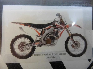 Dekorsatz Aufkleber Sticker Sitzbezug passt an Honda Crf Cr450f 2009 sw-rot - Bild 1 von 5