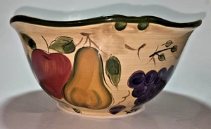 Home Trends Granada Fruit Medium Serving Bowl 8" - Picture 1 of 5