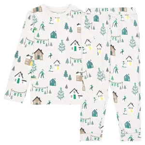 Hibernian Winter Wonderland Christmas Pyjamas - Grey - Kids - Picture 1 of 5