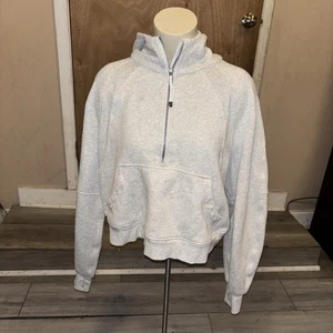 Lululemon Damen M/L Scuba Oversized Half Zip Cropped Hoodie Pullover LW3DUSS - Bild 1 von 15