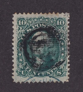 MATT'S STAMPS US SCOTT #89 GEORGE WASHINGTON, 10-CENT, 1862 E-GRILL, USED CV$350 - Picture 1 of 3