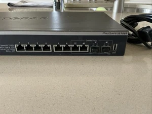 NETGEAR XS708T100NES 8 Port 10-Gigabit Smart Managed Ethernet Switch - Photo 1/6