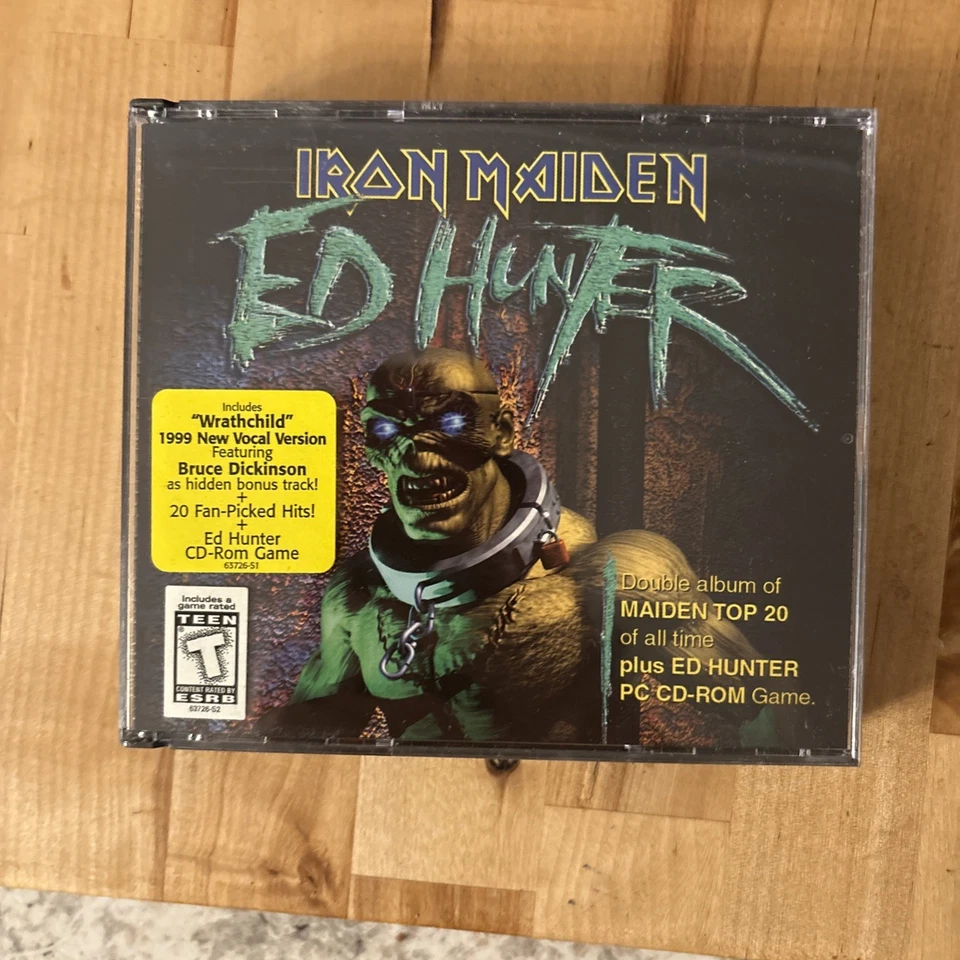 Iron Maiden Ed Hunter 3 Disc Set Music / PC Game 1999 Foto 1 de 4