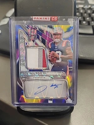 2024 Panini Spectra Aspiring Patch Autographs Supernova- Joe Milton III /70 - Image 1 of 2