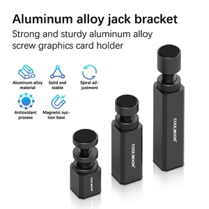 50-120mm Graphics Card Holder Video Card Holder Vertical Bracket Aluminum Al _si - Photo 1/18