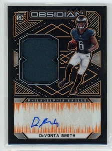 DeVonta Smith 2021 Panini Obsidian Rookie Patch Auto Orange #/75 RPA #211 Eagles - Bild 1 von 2