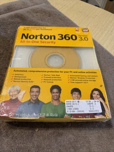 Norton 360 Version 3.0 All in One Security NEW Sealed Old Stock - Picture 1 of 4