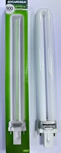 11W Sylvania G23 2 pin Low Energy CFL PLS Stick Light Bulbs 4000K Cool White - Picture 1 of 3