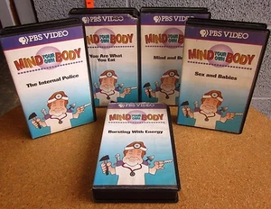 MIND YOUR OWN BODY kids health 5-VHS set sexuality PBS fitness & lifestyle - Picture 1 of 3