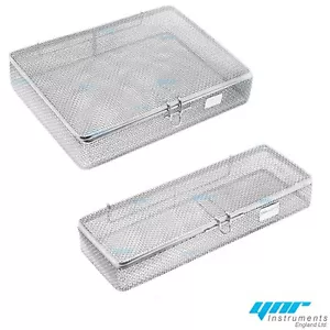 YNR England Sterilization Cassette Tray Autoclave Sterilizer Perforated Mesh Box - Picture 1 of 15