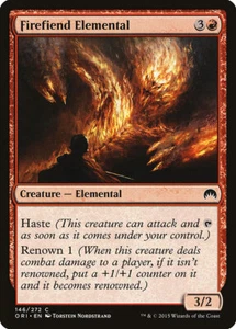 4x Firefiend Elemental - NM/LP - Magic Origins - SPARROW MAGIC - Picture 1 of 1