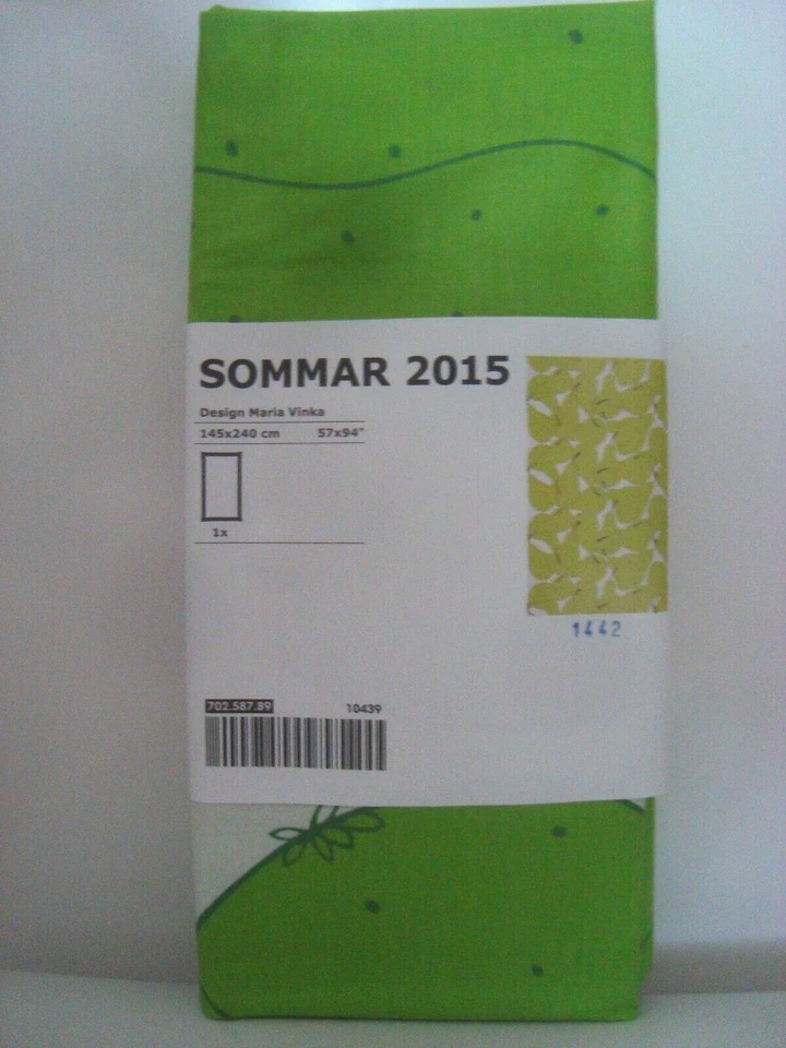 IKEA Acrylic Coated Green PEAR Tablecloth Sommar 2015 Picnic Table Cloth