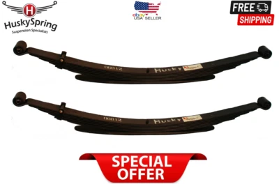 Paquete de 2 resortes de hoja Husky para CHEVROLET G10/G20 GMC G15/G1500 G25/G2500 2100 lb Foto 1 de 3