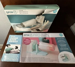 American Crafts We R Memory Keepers Spin-It Pro Prep Kit Quick Coat Epoxy New - Picture 1 of 5