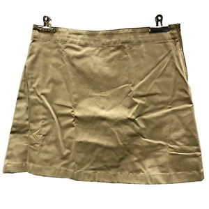 Lands' End School Uniform Women's Blend Chino Skort Above Knee - Khaki Size 6 - Picture 1 of 4