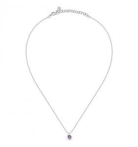 Collana MORELLATO TESORI ETERNI SAXN07 Argento 925 Ametista Viola 40/45cm - Foto 1 di 3