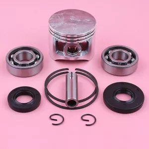 Kit Anello Pistone 45mm per Cinese 5200 52cc con Cuscinetto Manovella Set Guarnizioni Olio Motosega - Foto 1 di 6