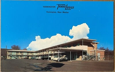 Farmington New Mexico Travel Lodge Motel Vintage Postcard c1950 - Image 1 of 4