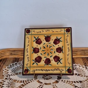 Remache de cerámica Dickson's pintado a mano diseño de manzana eres la manzana del ojo de Dios - Imagen 1 de 6