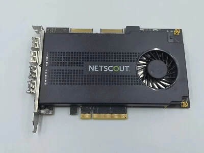 NetScout NT40E3-4-PTP 073-011901-07 4-Port 10GB SFP+ Analyzer Ethernet Card - Image 1 of 2