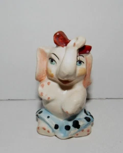 SALLY THE CIRCUS ELEPHANT CERAMIC SALT SHAKER JAPAN 1950'S ERA - Picture 1 of 6