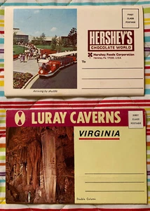 Hersheys Chocolate World PA and Luray Caverns VA – 2 Vtg Fold Out Pics Sets 1976 - Picture 1 of 7