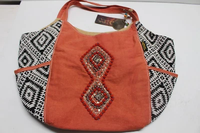 Bolso de Playa Grande Sun 'N' Sand "Catori" Bolso Shopper Viaje Adornado Frontal Nuevo con Etiquetas Foto 1 de 4
