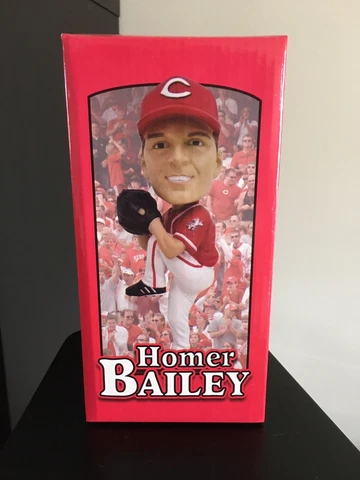 HOMER BAILEY 2010 KAHN'S BOBBLEHEAD CINCINNATI REDS IN ORIGINAL BOX Cover