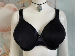 VANITY FAIR ILLUMINATION FULL FIGURE UNDERWIRE TSHIRT BRA SZ 38D #76338 BLACK - Picture 1 of 8