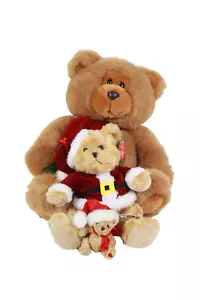 3x Christmas Bear Bundle Big to Small Decorations, Gift, Collection BHS - Picture 1 of 8