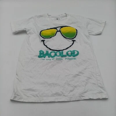 Bacolod Shirt Boys Small White The City Of Smiles Philippines Tee - Image 1 of 4