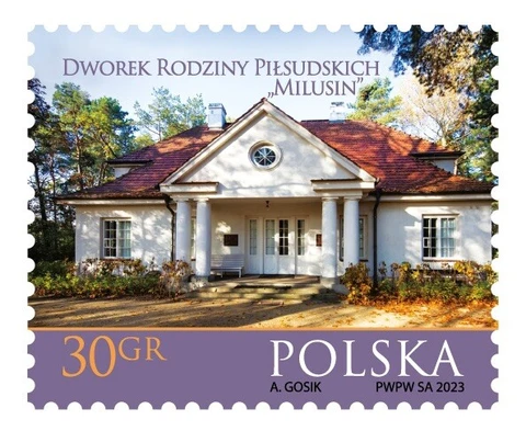 POLAND STAMPS 2023 Castles palaces and manor houses-Milusin Manor House (2803) Cover