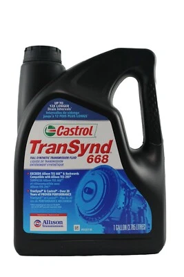 Castrol TranSynd TES 668 Full Synthetic Transmission Fluid - 1 Gallon - Image 1 of 2