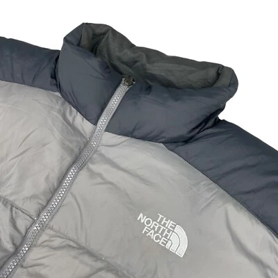 The North Face Men's 100% Nylon 550 Goose Down Puffer Jacket Gray • XL - Image 1 of 4