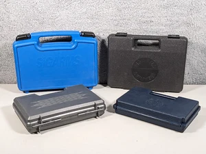 Lot of 4 Hard Plastic Handgun Carrying Cases Sigarms Beretta (1 Lockable w/Lock) - Picture 1 of 12