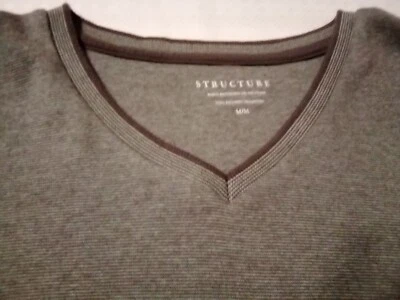 Camisa informal pulóver cuello en V Structure para hombre talla M muy suave Foto 1 de 4