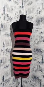 Sonia Rykiel for H&M Kleid Gr. XS mehrfarbig gestreift сkreuzte Träger tailliert - Bild 1 von 9