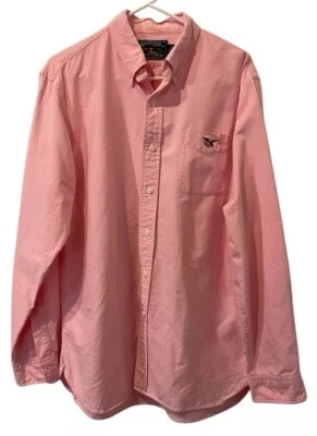 Camisa Para Hombres American Living con Águila Rosa Manga Larga Con Botones Delanteros Talla L Foto 1 de 4