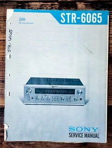 Sony STR-6065 Receiver  Service Manual *Original* - Picture 1 of 1