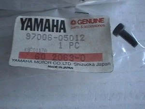 GENUINE YAMAHA M5x 12 HEX HEAD BOLT 907006-05012 97017-05012 DT125 TZR 50 80 125 - Picture 1 of 2