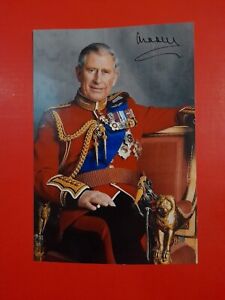 King Charles Signed Autographed Photo Royal Family
