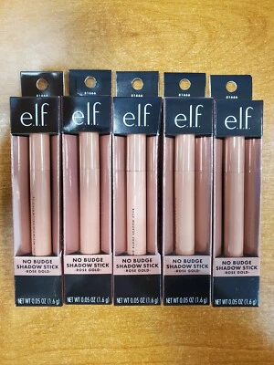 5 Pack: e.l.f. Cosmetics No Budge Metallic Shadow Stick *Rose Gold* - W3D - Image 1 of 4