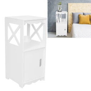 2 Layer Bedside Tables Side Table Nightstand Storage Drawer Shelf Bedroom Unit - Picture 1 of 12