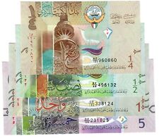 SET Kuwait 1/4, 1/2, 1, & 5 Dinars 2014 UNC