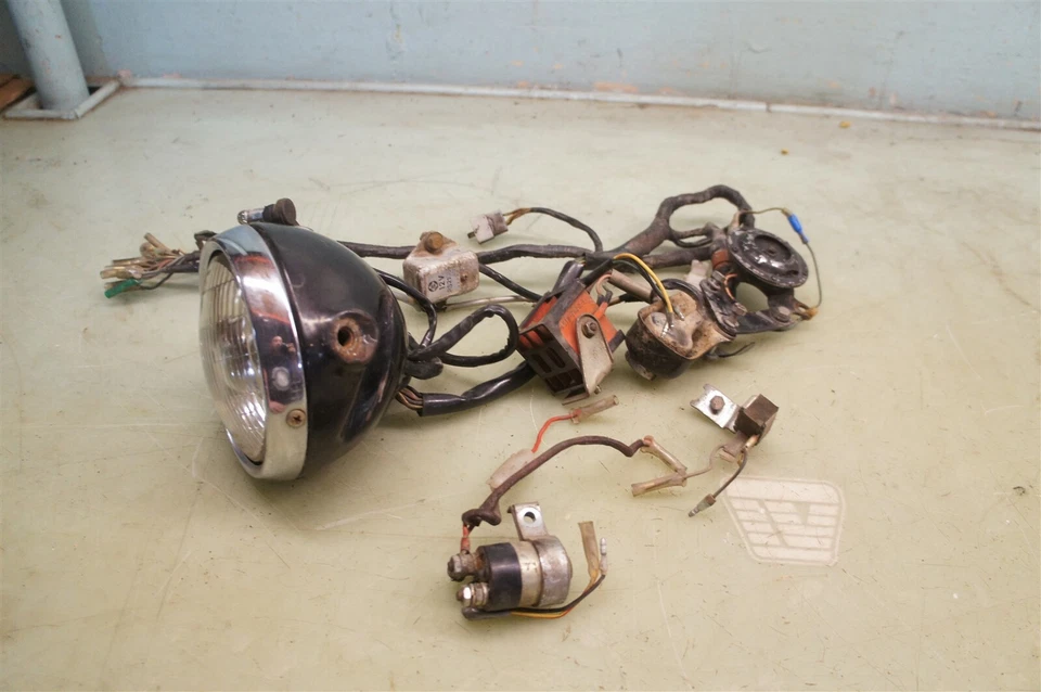  Honda Cl175 Cl 175 Scrambler 1972 *2560 arnés de cableado faro etc... Foto 1 de 4