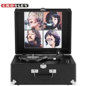Crosley CR6253C-BB 3-Speed Bluetooth in/Out Suitcase Turntable, The Beatles - Picture 1 of 6