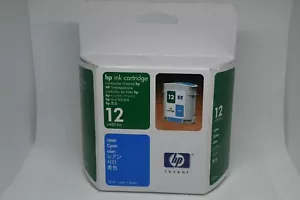 HP 12 Tintenpatrone Cyan C4804A Original Neu Versiegelt Einzelhandelspackung 2010 - Bild 1 von 5