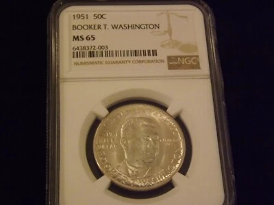 1951    50 C          Booker T. Washington            NGC  MS 65 - Image 1 of 2