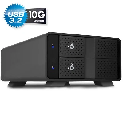 FANTEC MB-X2U31R - 2x 3,5"/2,5" SATA HDD/SDD RAID USB 3.2 Gehäuse, USB-C 10G